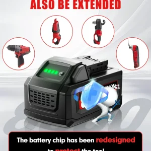 Milwaukee M18B5 XC 6.0Ah/8.0Ah/12.0Ah High-Capacity Li-ion Battery - Compatible with M18 18V Tools & Charger